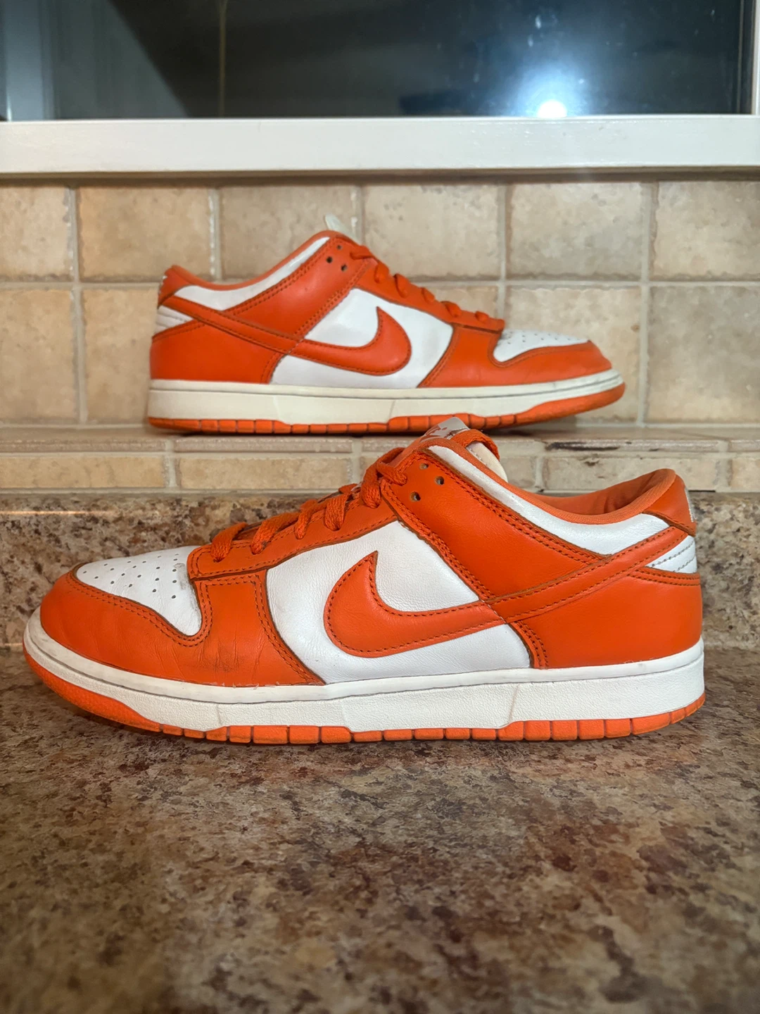 Nike Dunk Low Orange White Sneakers