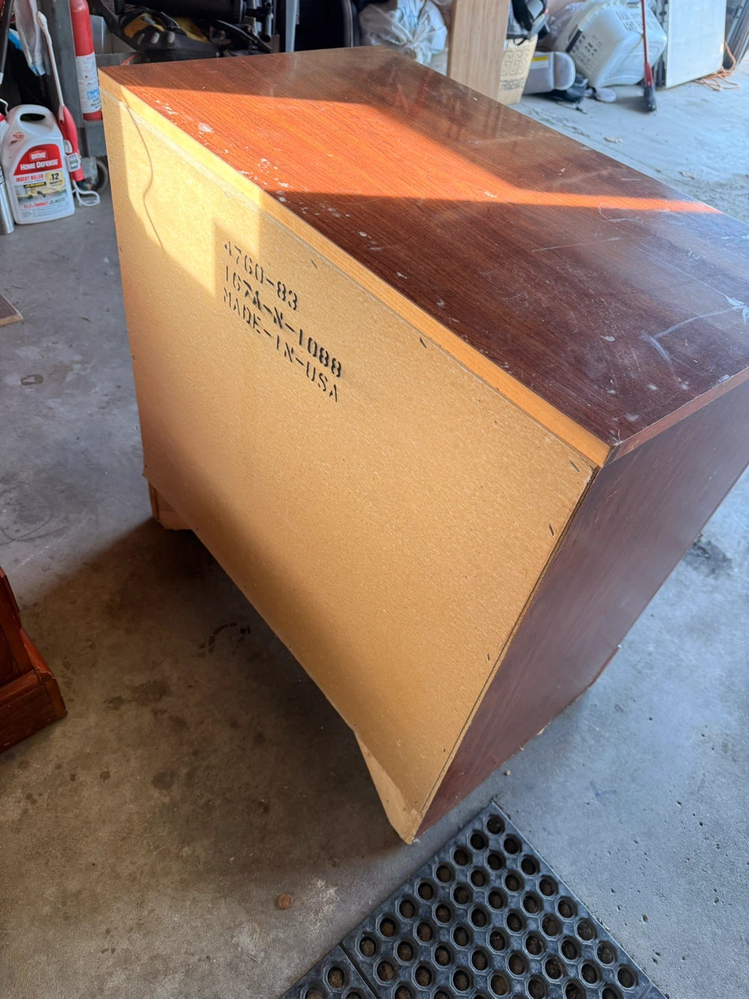 3 Cherry Wood Nightstand with 3 Drawers - photo 3