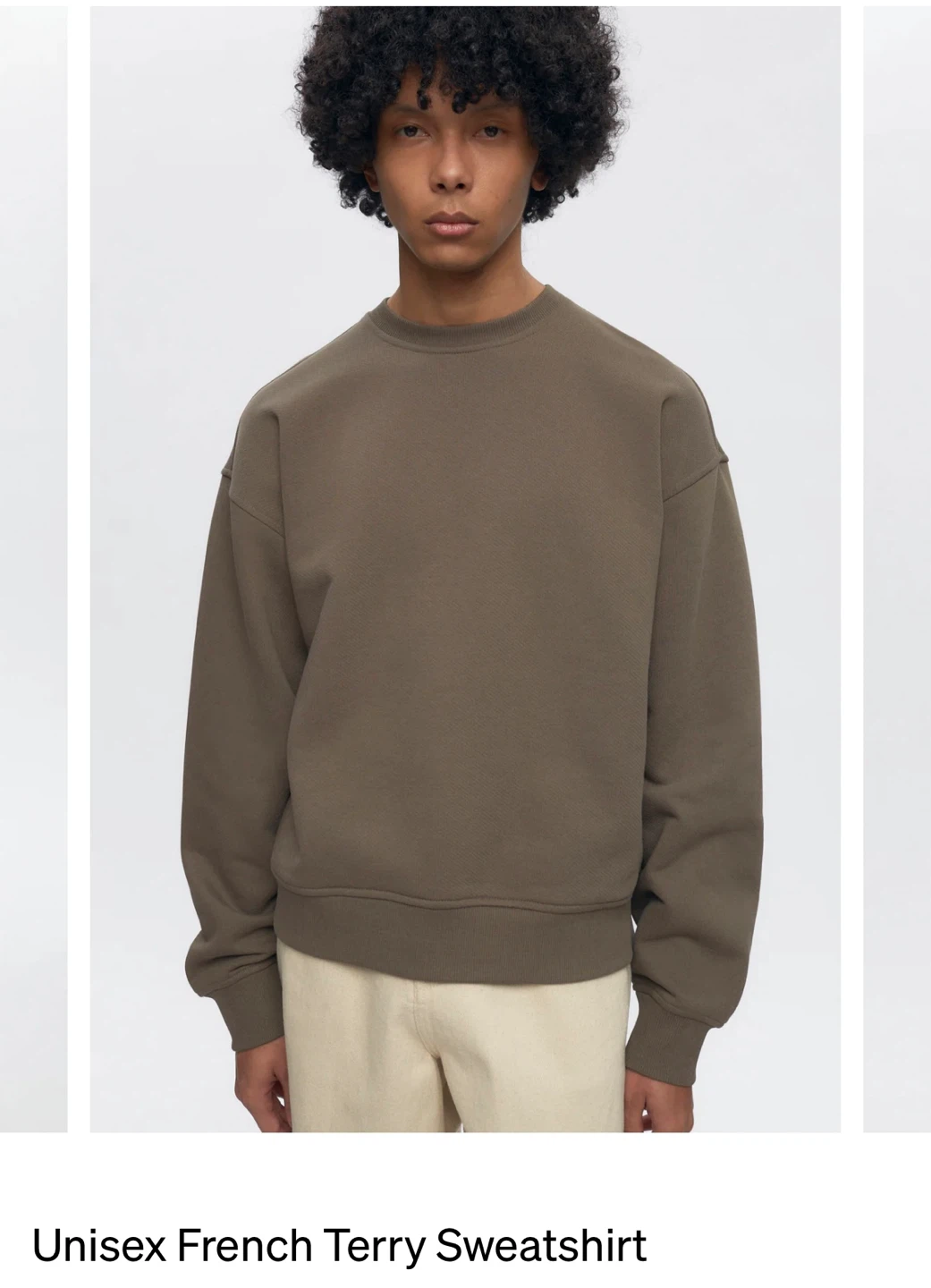 Kotn Size M Tan Unisex French Terry Sweatshirt - photo 3