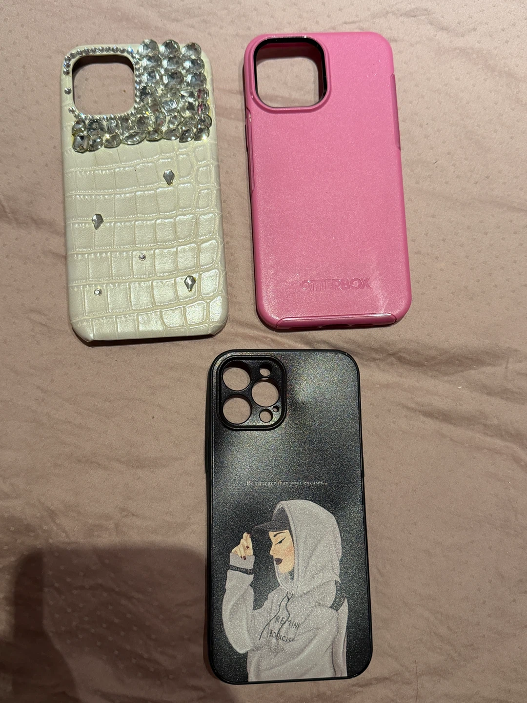 3 iPhone 12 Pro Max Phone Cases - Otterbox, Rhinestone, Graphic