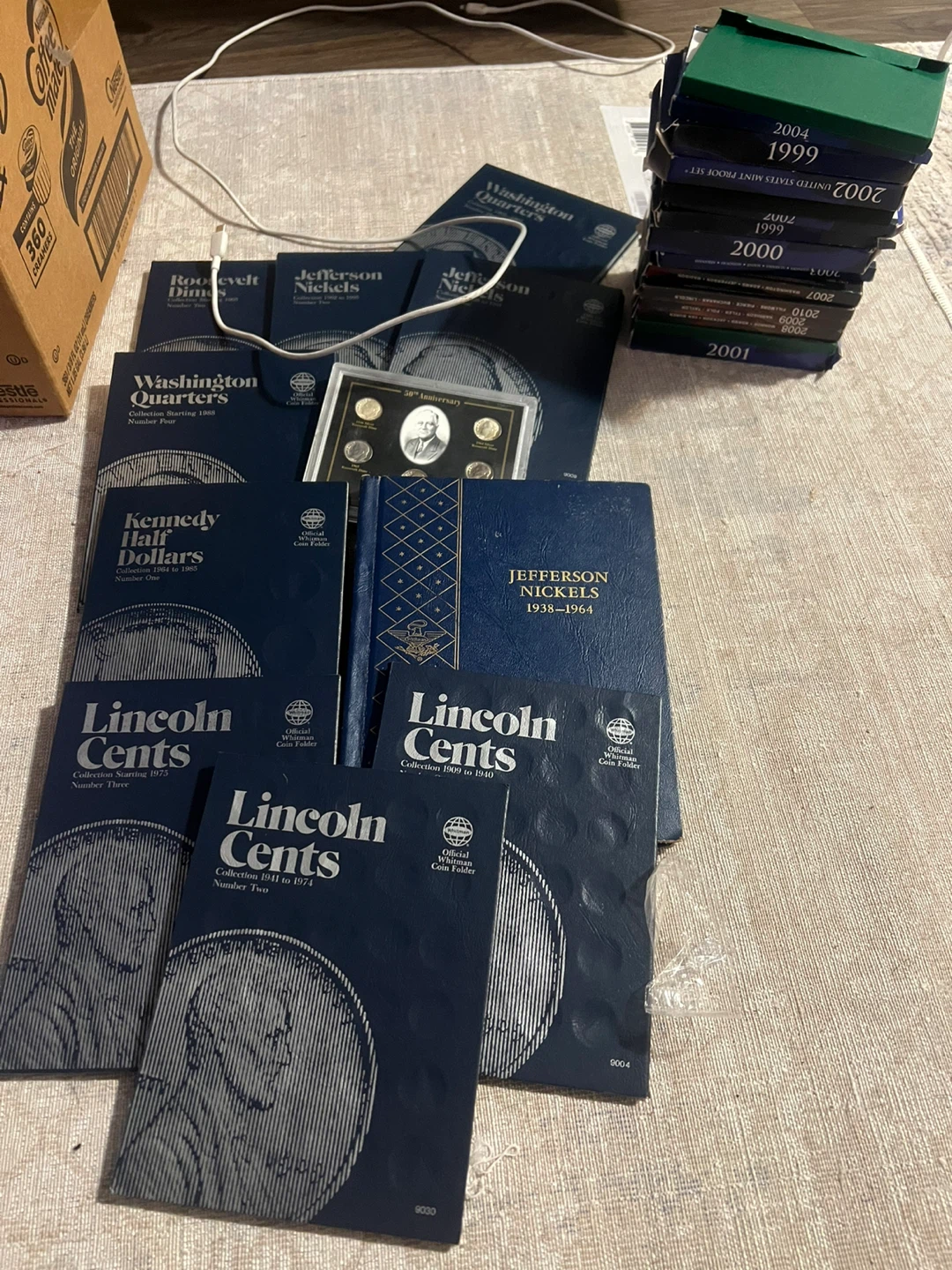 Collection of US Coin Folders and Mint Sets