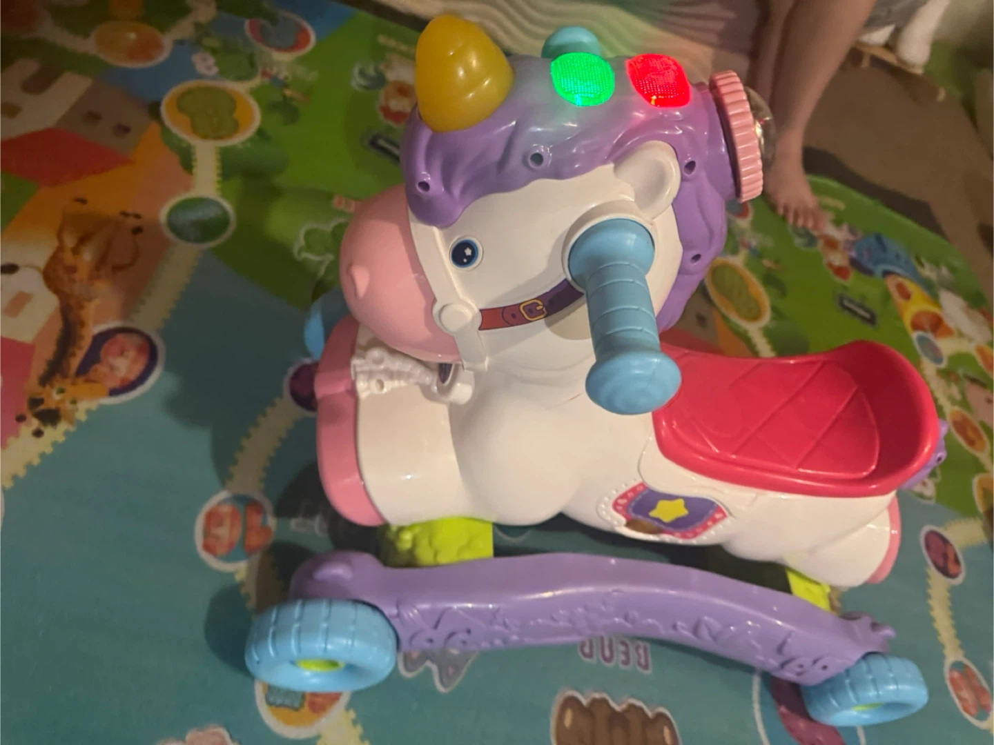 Unicorn Ride-On Toy with Lights - photo 2