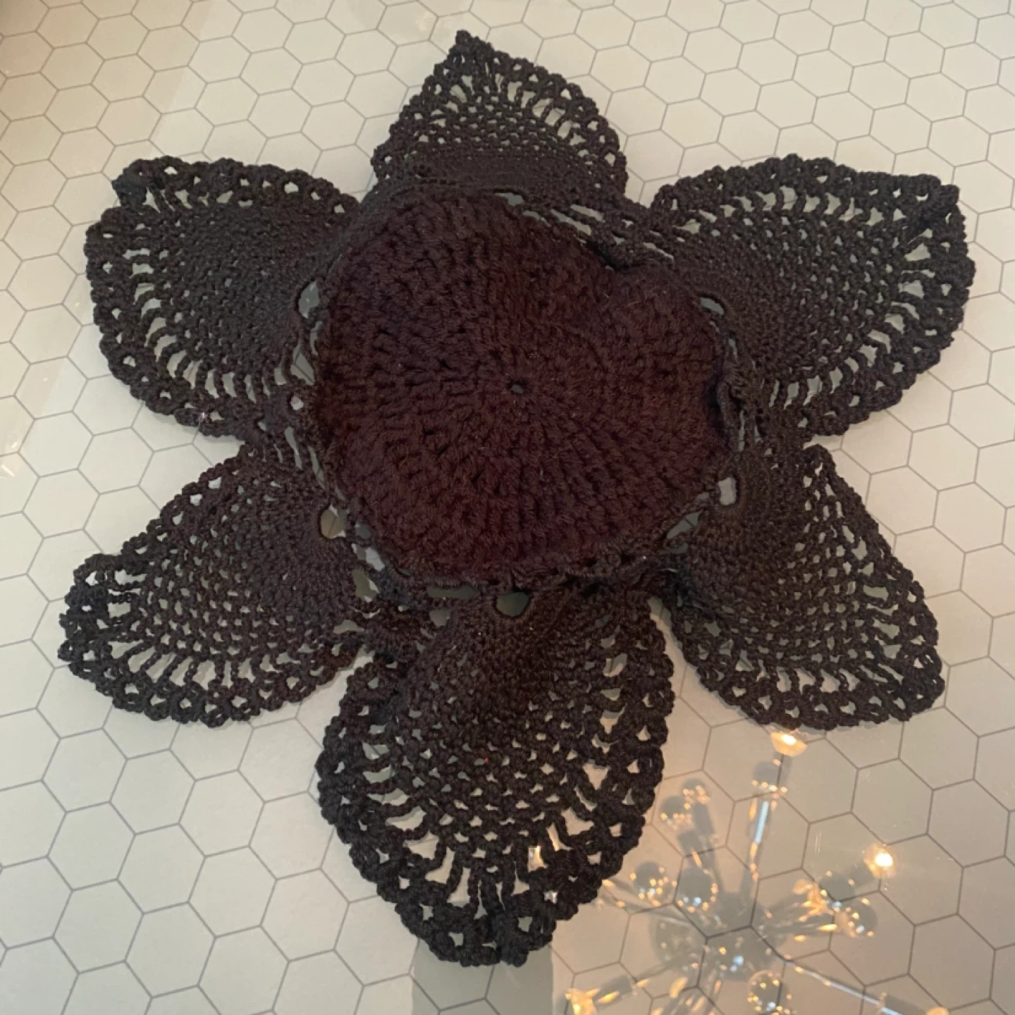 Handmade Black Crochet Doilies 🧡 - photo 2