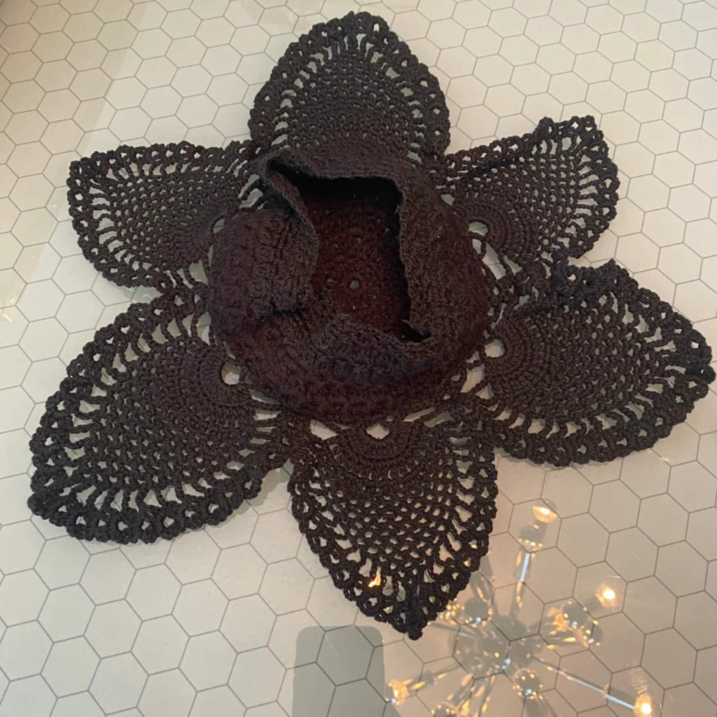 Handmade Black Crochet Doilies 🧡 - photo 3
