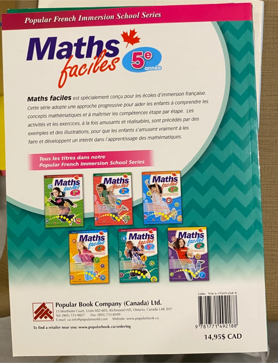 Maths Faciles 5e Année Workbook - photo 2