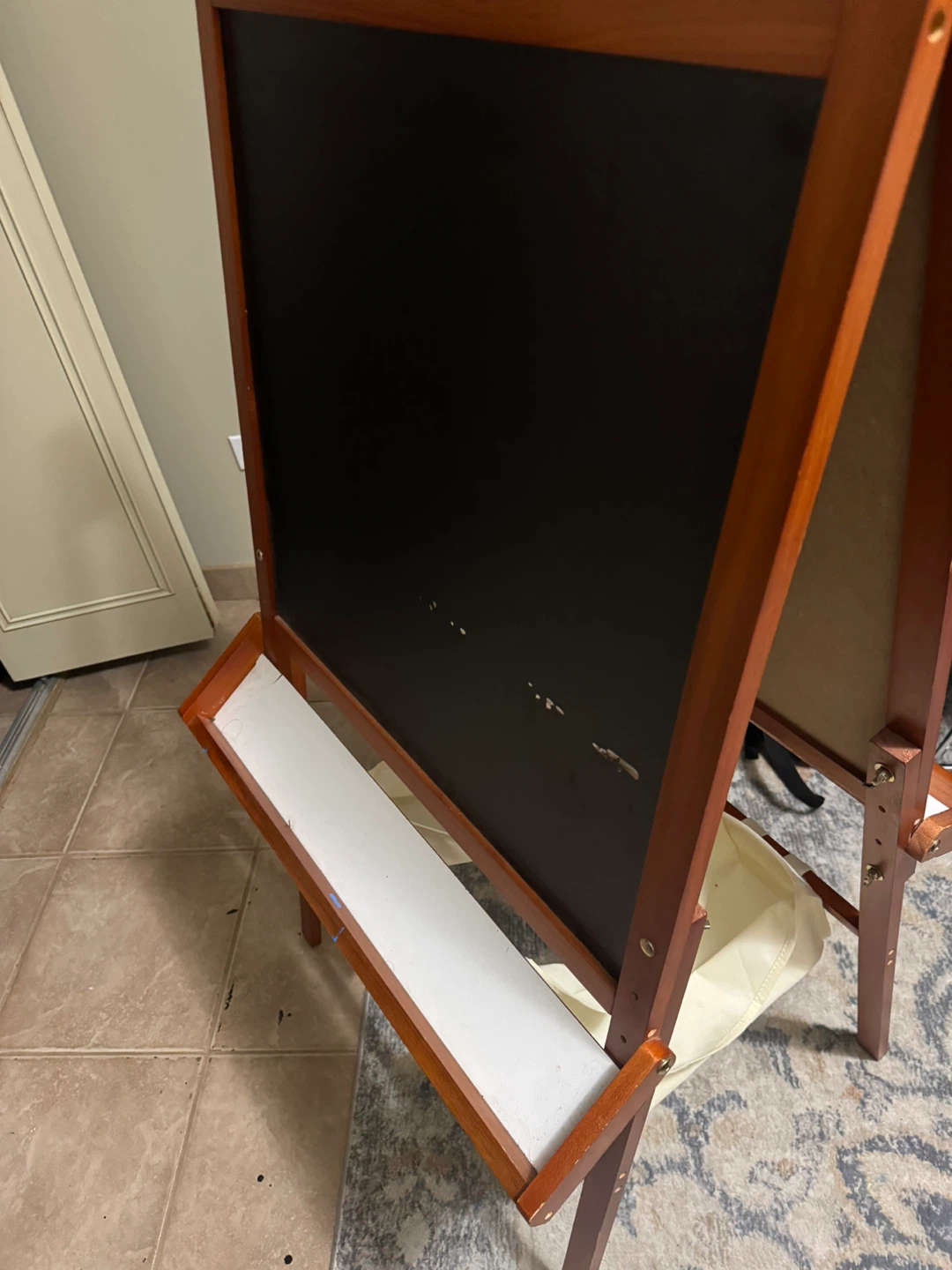 Wooden Easel with Whiteboard and Chalkboard - photo 2
