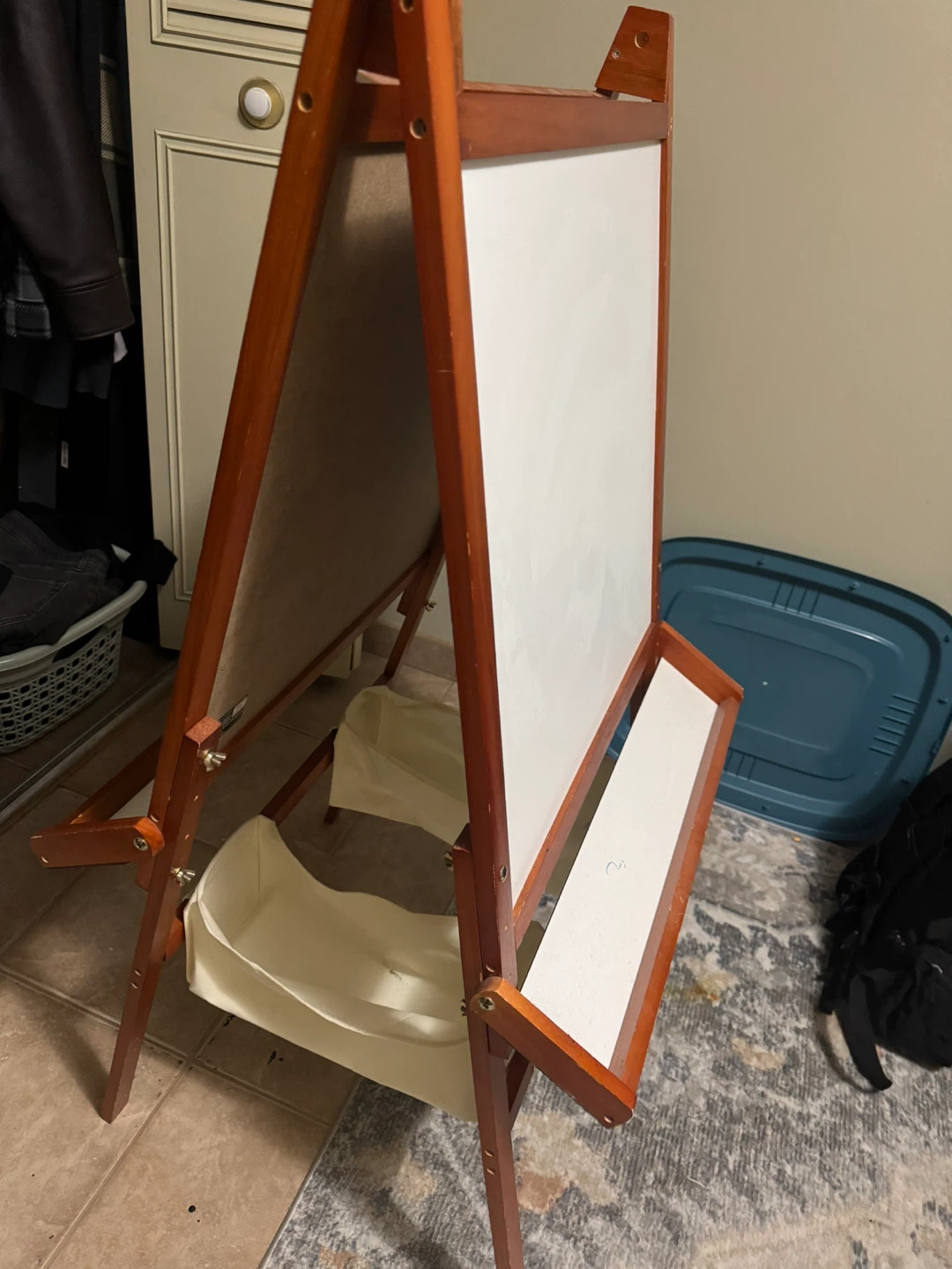 Wooden Easel with Whiteboard and Chalkboard - photo 3