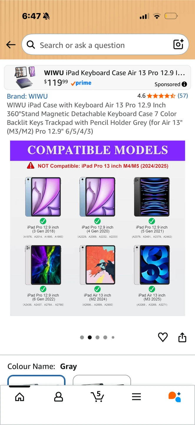 WIWU iPad Keyboard case for iPad 24/25 Air & 10.9/11” 11/10th - photo 5