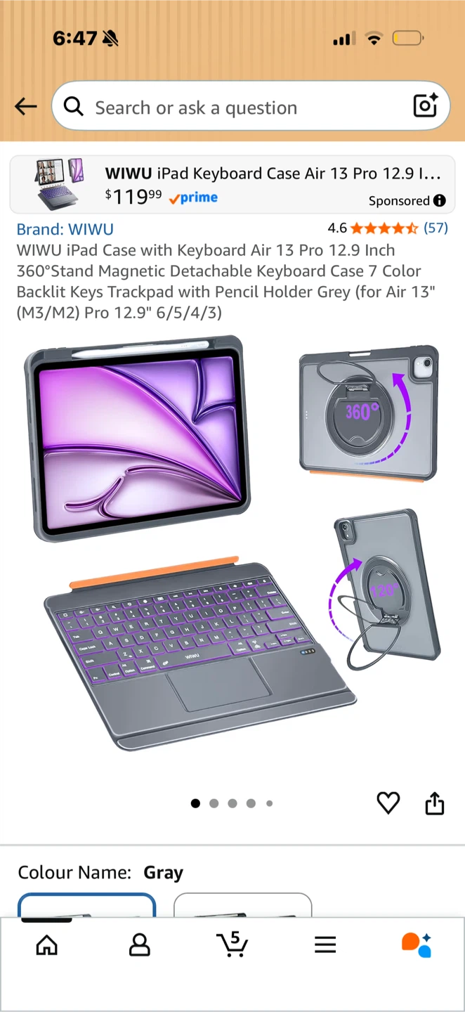 WIWU iPad Keyboard case for iPad 24/25 Air & 10.9/11” 11/10th - photo 4