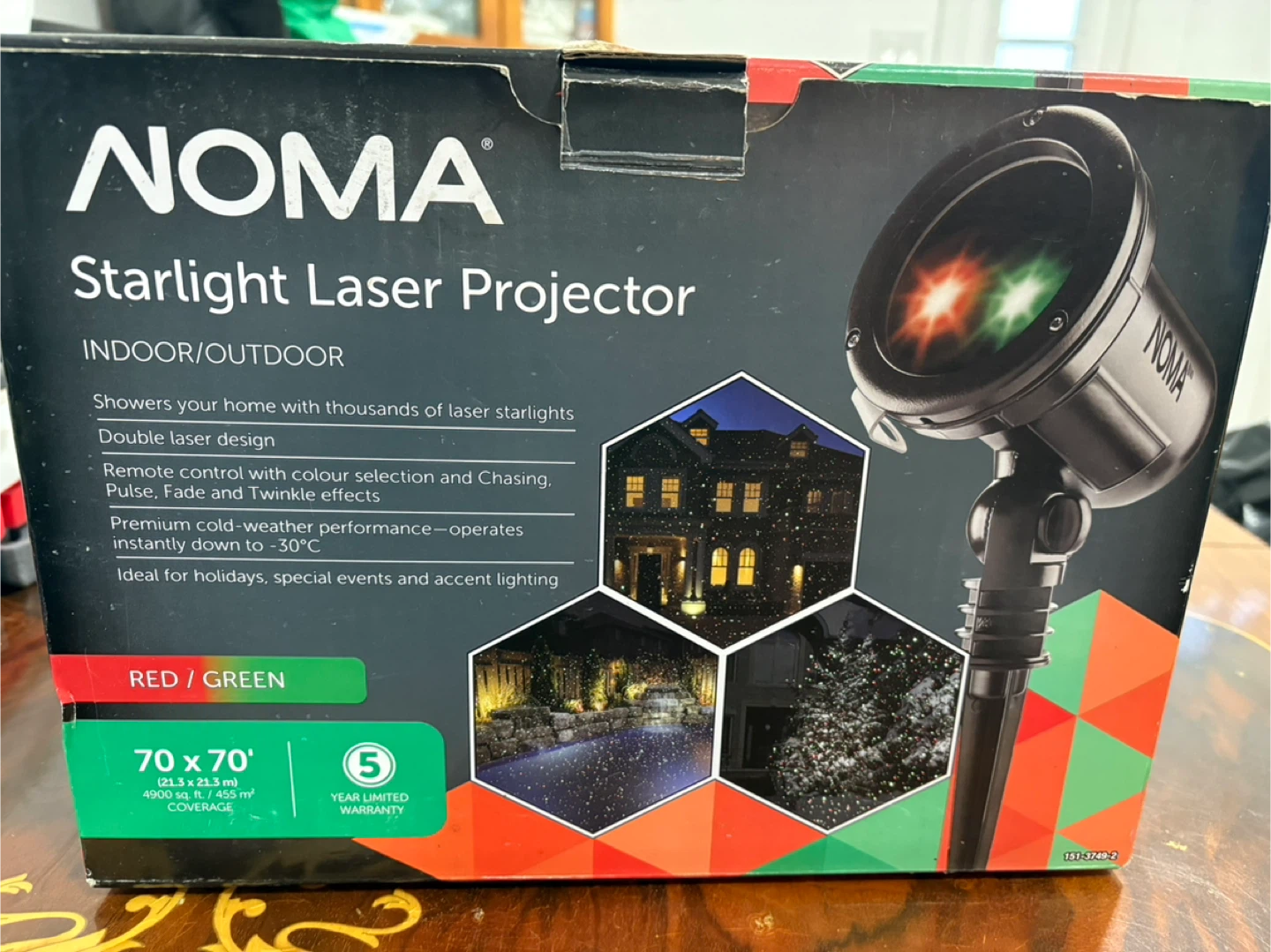 NOMA Starlight Laser Projector - Red/Green