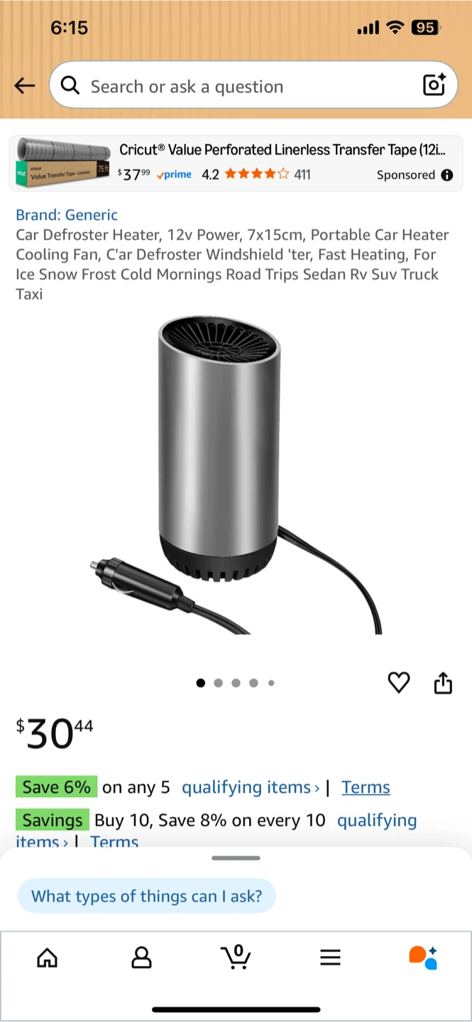12V Car Heater and Fan