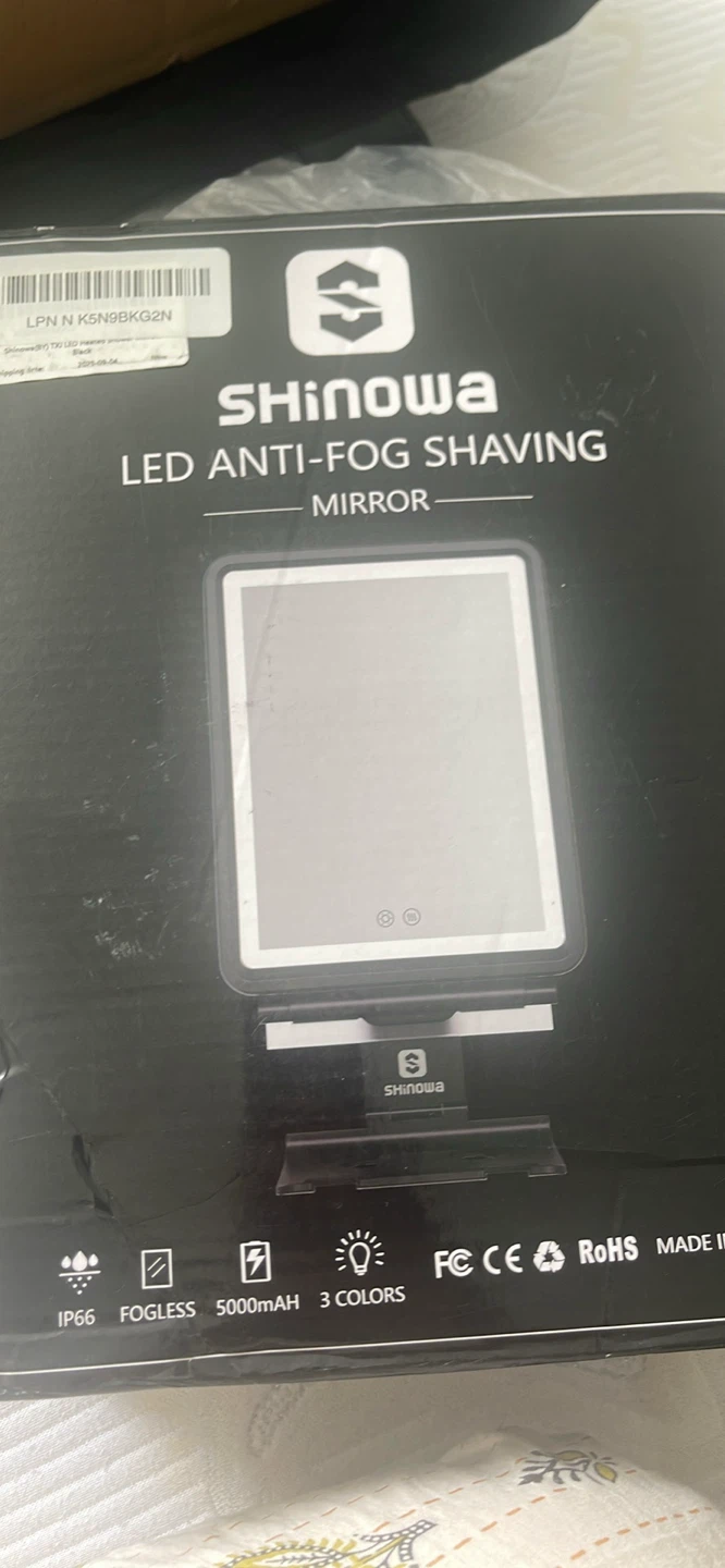Shinowa LED Anti-Fog Shaving Mirror