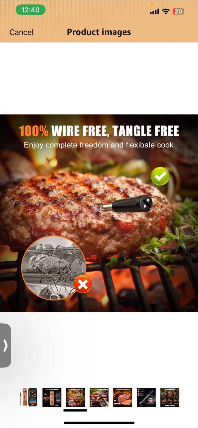 INSMART Wireless Meat Thermometer Probe - photo 3