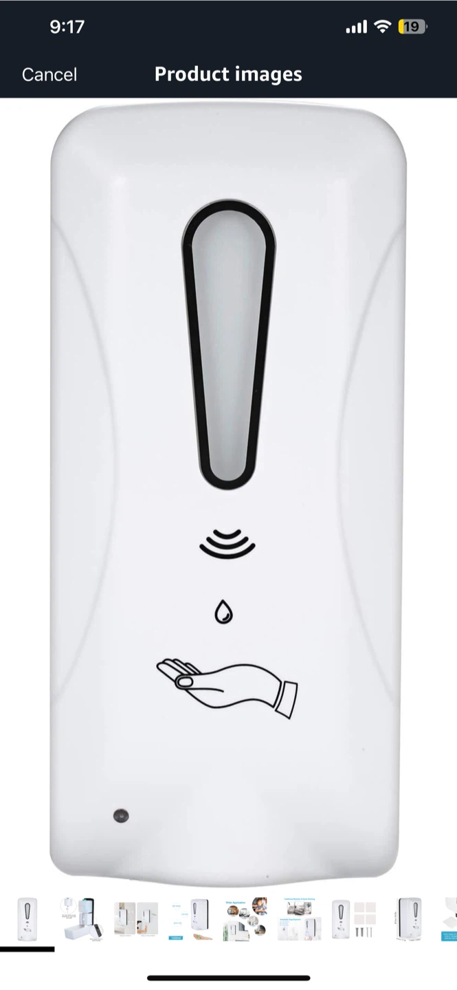 SCKJ Automatic Soap Dispenser - White - photo 3