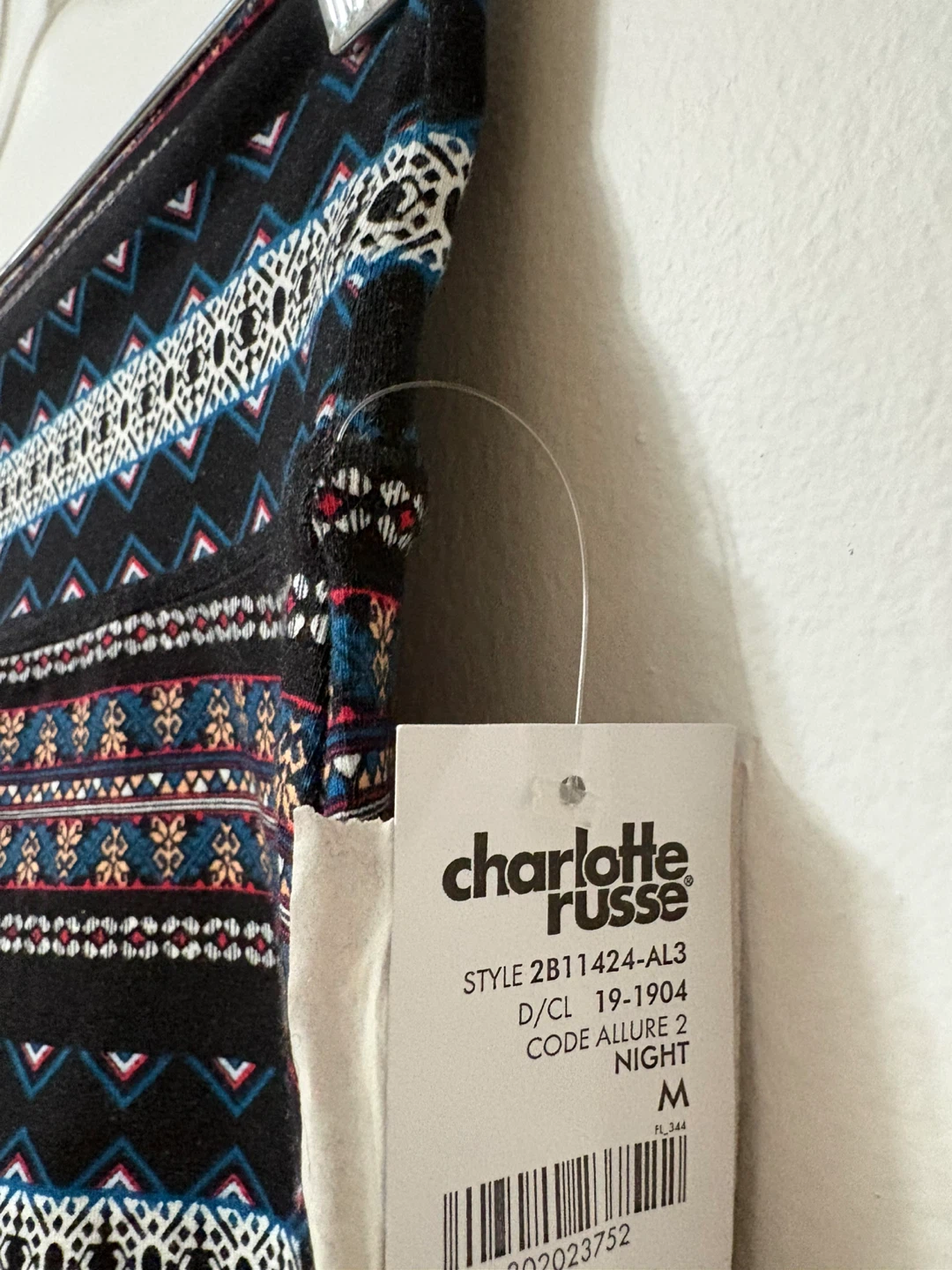 Charlotte Russe Black Tribal Print Mini Skirt Size M - photo 2
