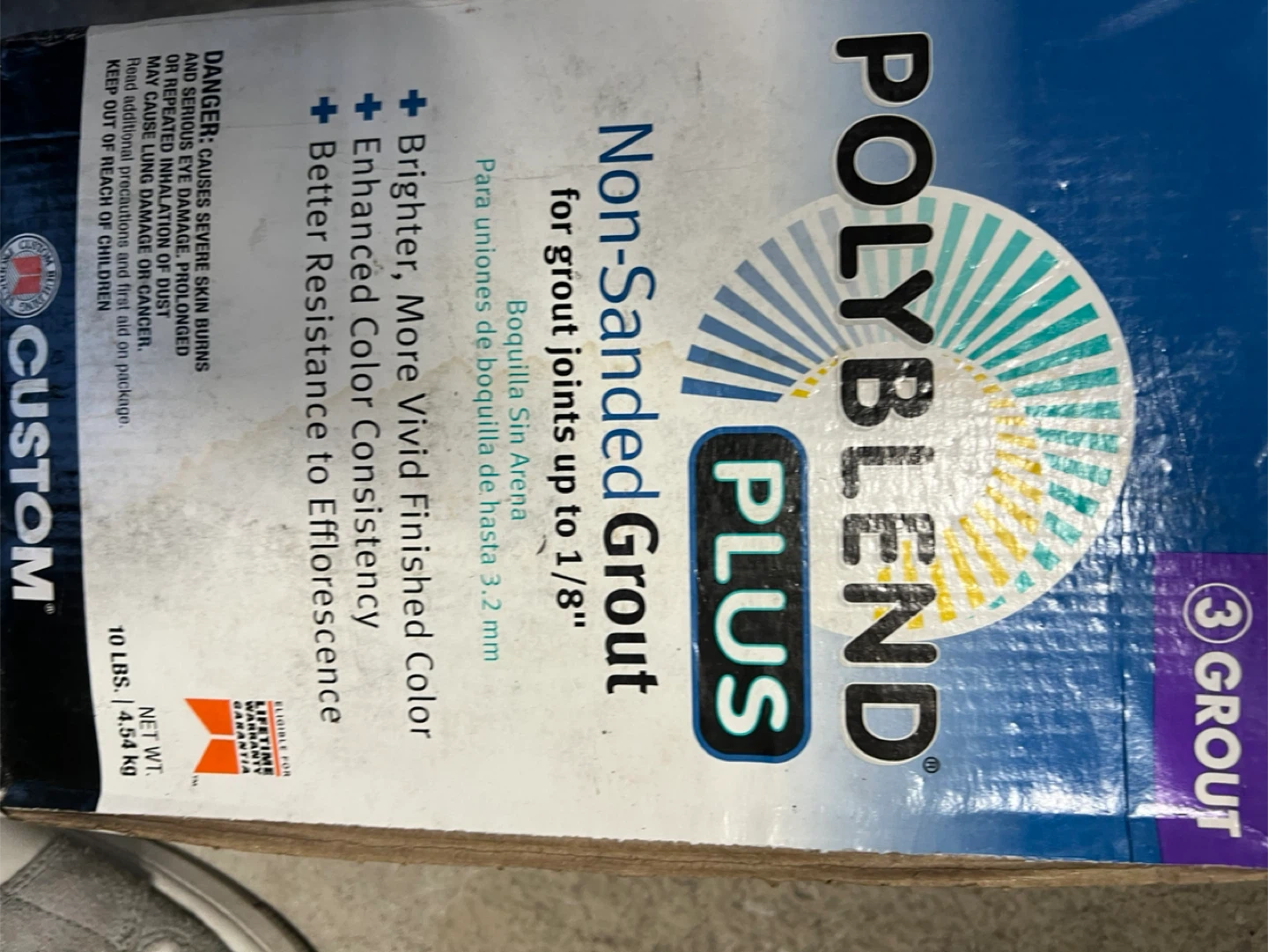 PolyBlend Plus Non-Sanded Grout, Charcoal Color, 10 Lbs - photo 3
