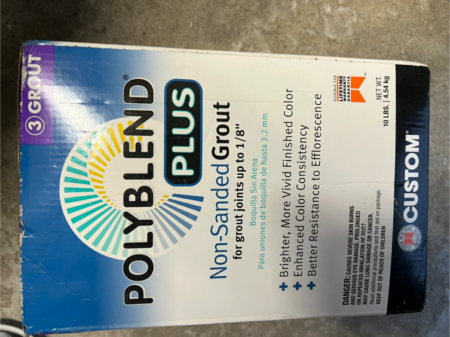 PolyBlend Plus Non-Sanded Grout, Charcoal Color, 10 Lbs - photo 4