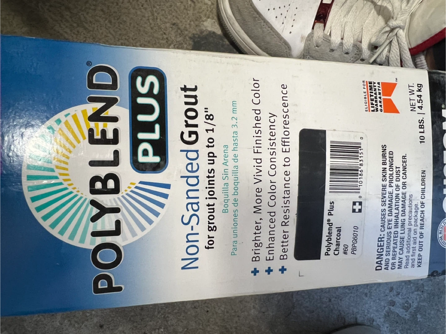 PolyBlend Plus Non-Sanded Grout, Charcoal Color, 10 Lbs - photo 2