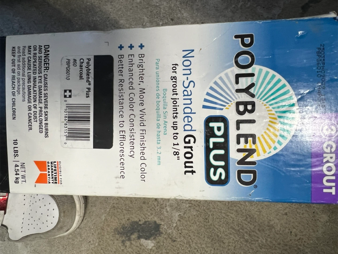 PolyBlend Plus Non-Sanded Grout, Charcoal Color, 10 Lbs - photo 5