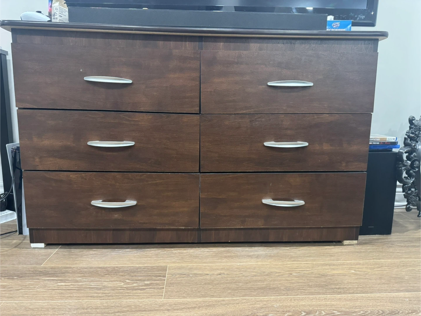 Dark Brown 6-Drawer Dresser - photo 2