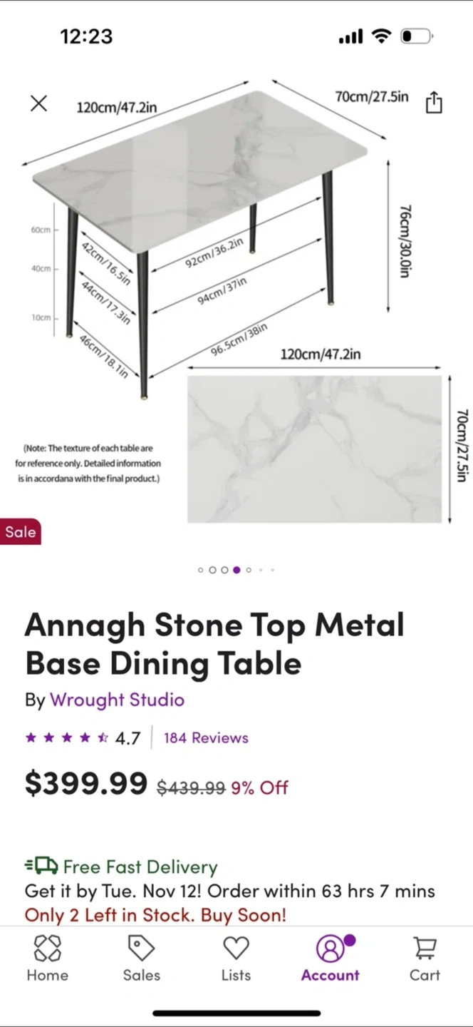 Stone Dining Table - photo 2