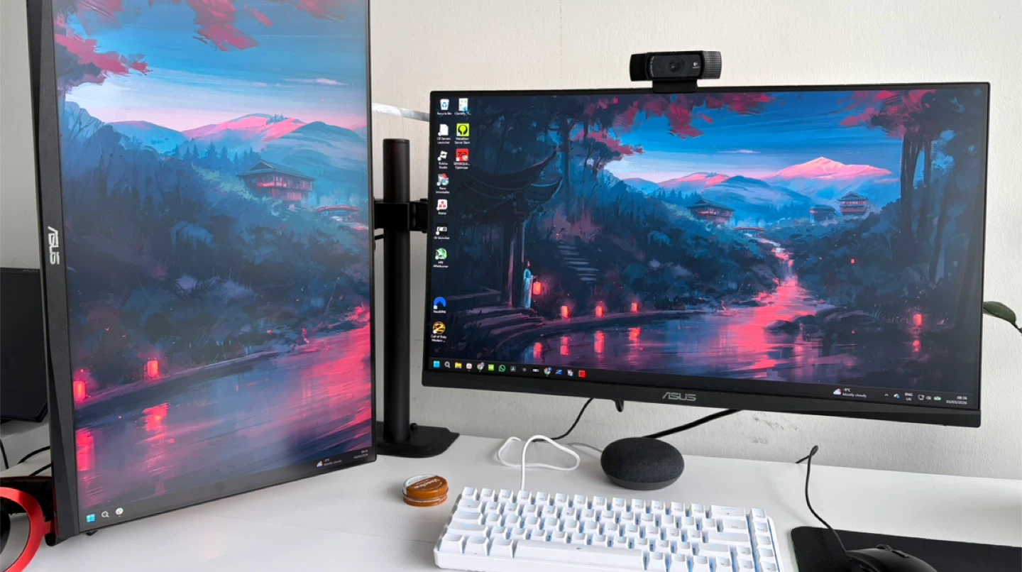 Dual Monitor Desk Mount