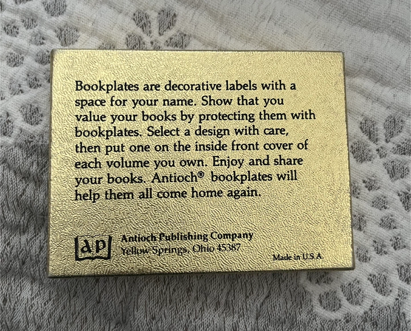 🆕Antioch Bookplates - From the Library of Design - photo 3