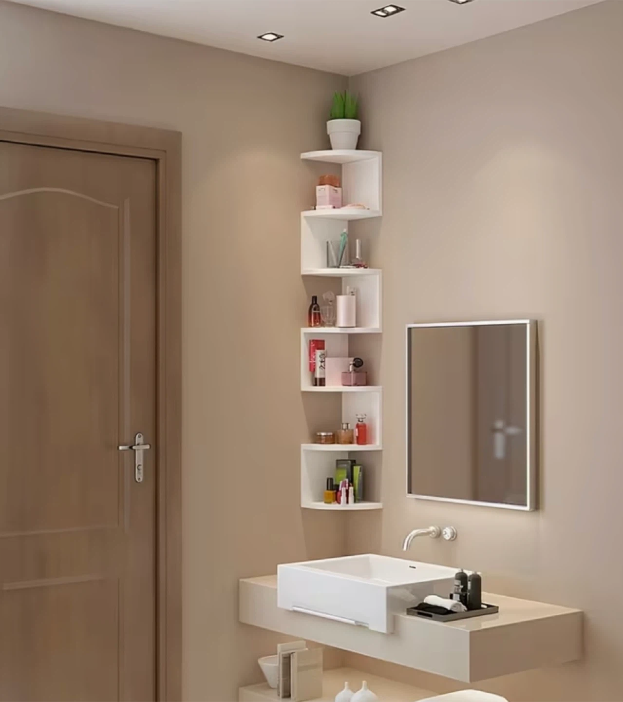 White Corner Wall Shelf - Brand new - photo 5
