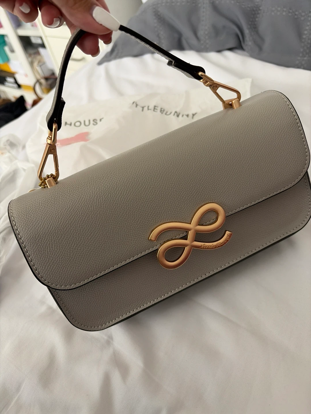 House of Little Bunny Grey Crossbody Bag with Coin Pouch - photo 2