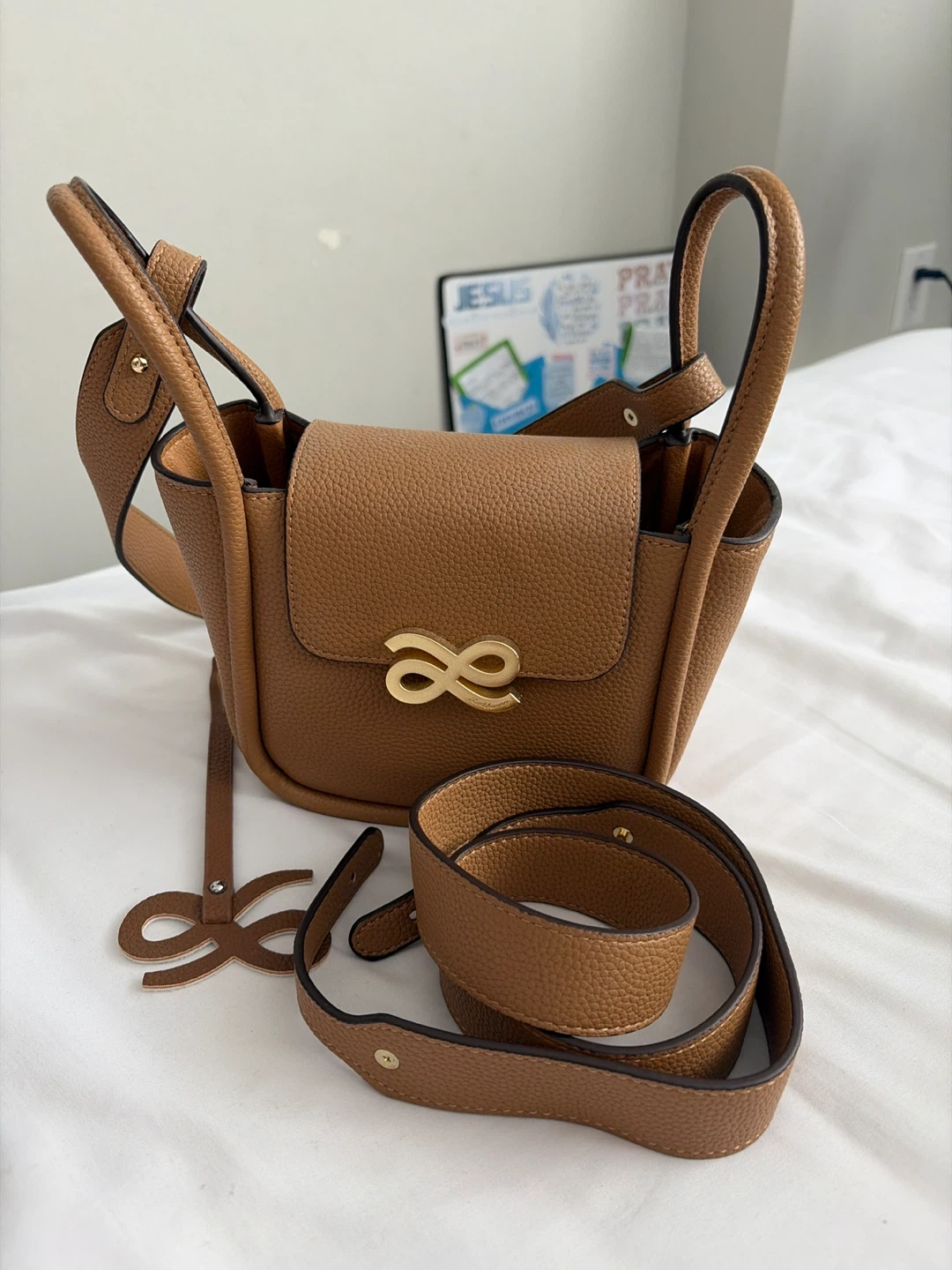Brown Leather Crossbody Bag