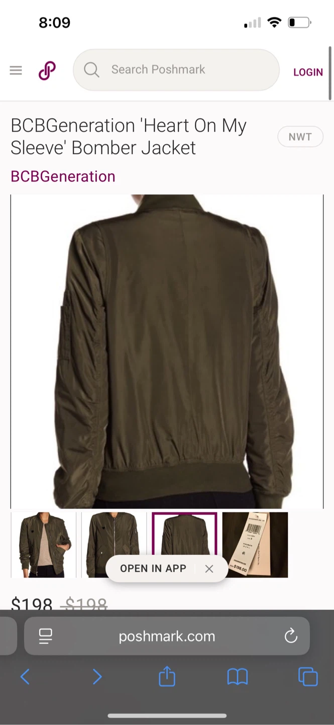 BCBGeneration 'Heart On My Sleeve' Bomber Jacket - XS - photo 2