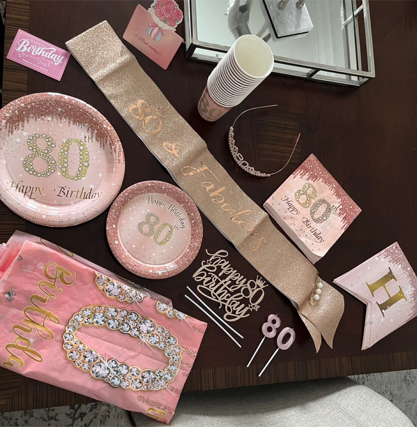 80th birthday supplies