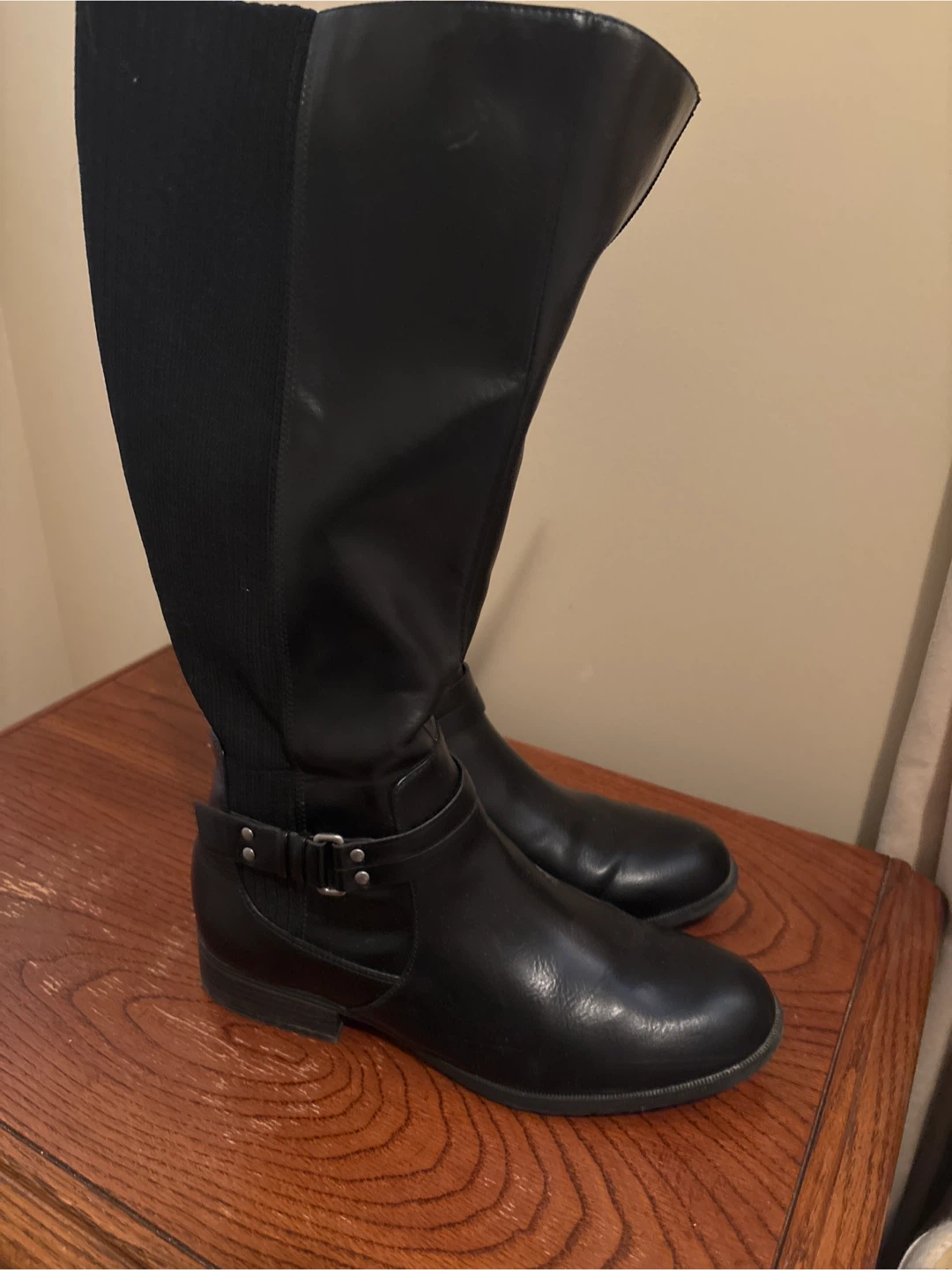 Life Stride "X-Anita" Black Knee-High Boots Size 9M