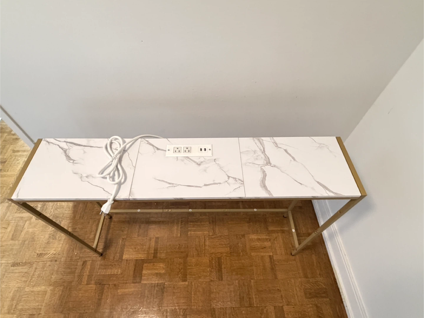 Console Table with Built-In Outlets & USB Ports - photo 2