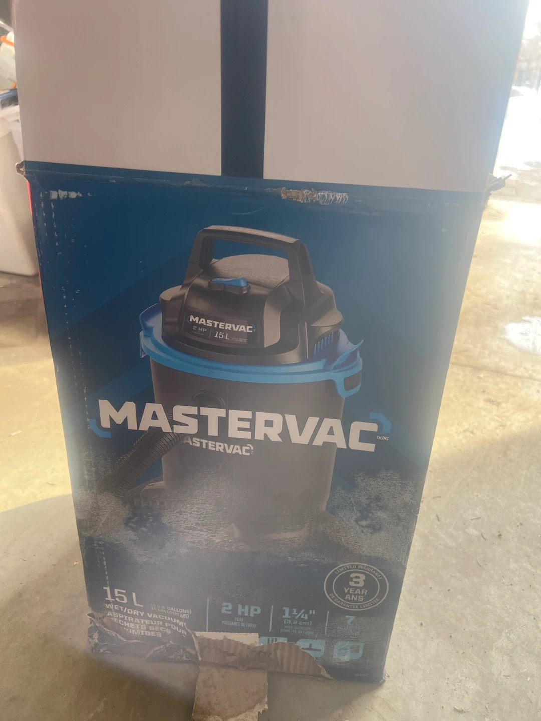 Mastervac Wet/Dry Vacuum 15L