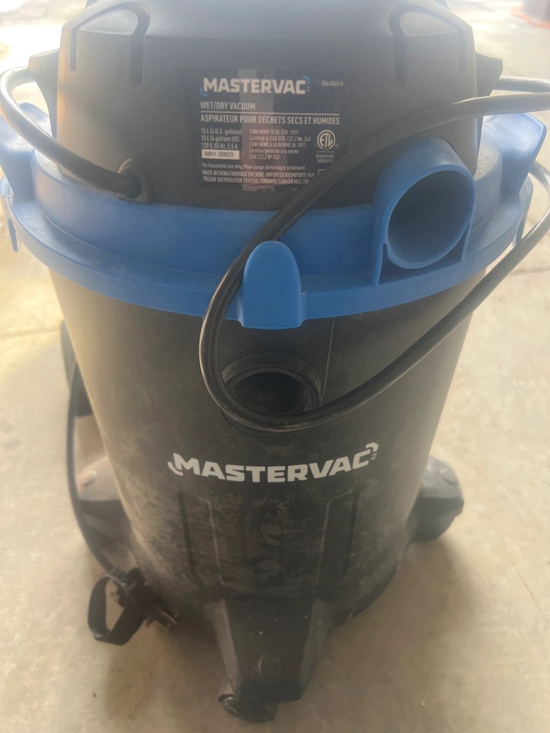 Mastervac Wet/Dry Vacuum 15L - photo 3