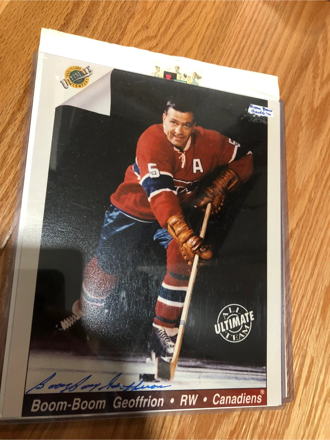 Montreal COA Autos of “Boom Boom” Geoffrion and Henry Richard