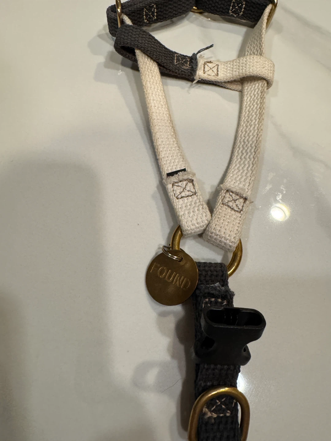 Found My Animal Cotton Ombre Dog Harness - Grey - photo 3