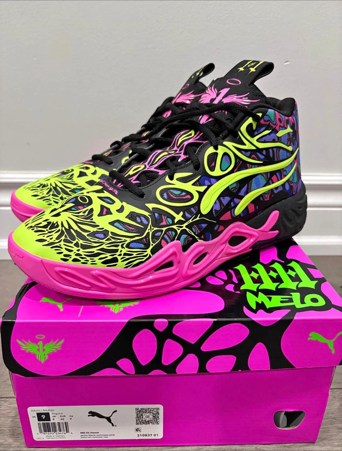 Puma MB.04 “Not From Here" Basketball Shoes Pink/Neon Size 9