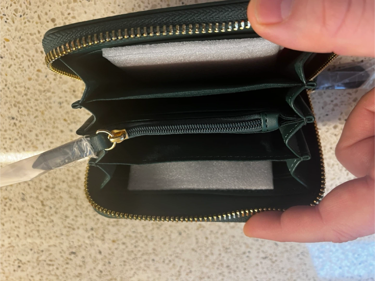 Valentino Women's Green Leather Zip Around Wallet - photo 5