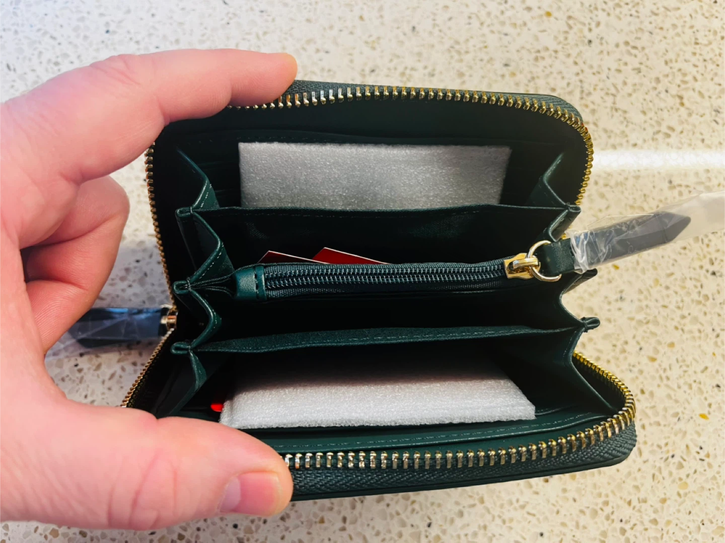 Valentino Women's Green Leather Zip Around Wallet - photo 4