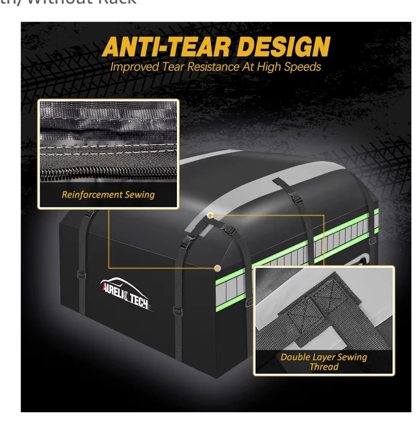 Aurelio Tech 20 Cubic Feet Waterproof Car Rooftop Cargo Bag - photo 5