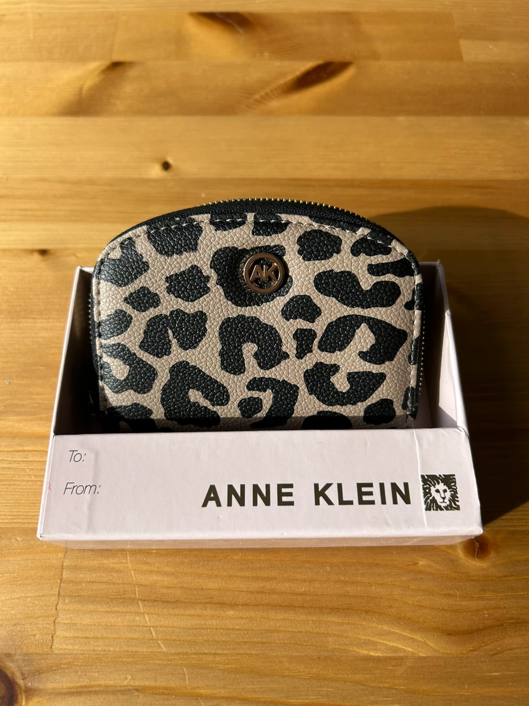 Anne Klein Leopard Print Coin Purse