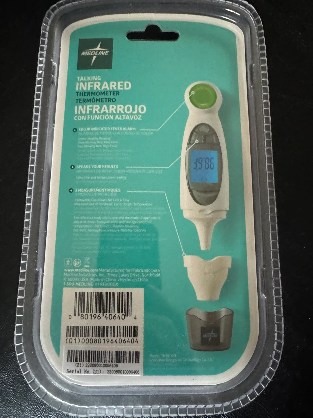 Medline Talking Infrared Thermometer NEW - photo 2