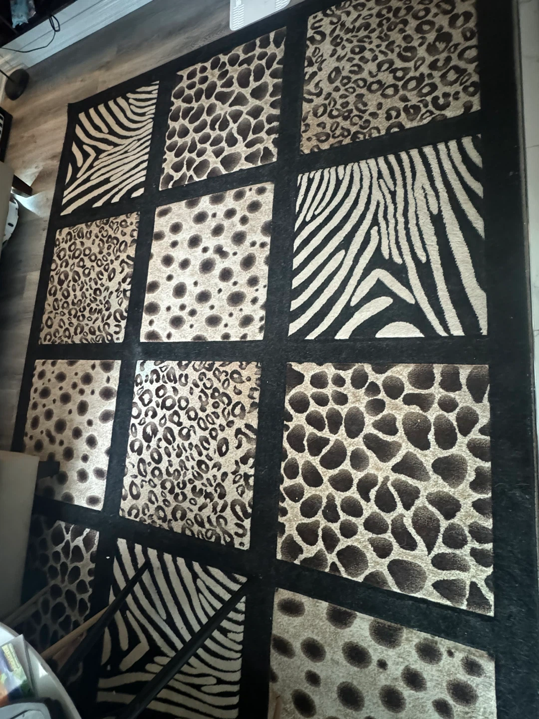 Area Rug - Animal Print Design