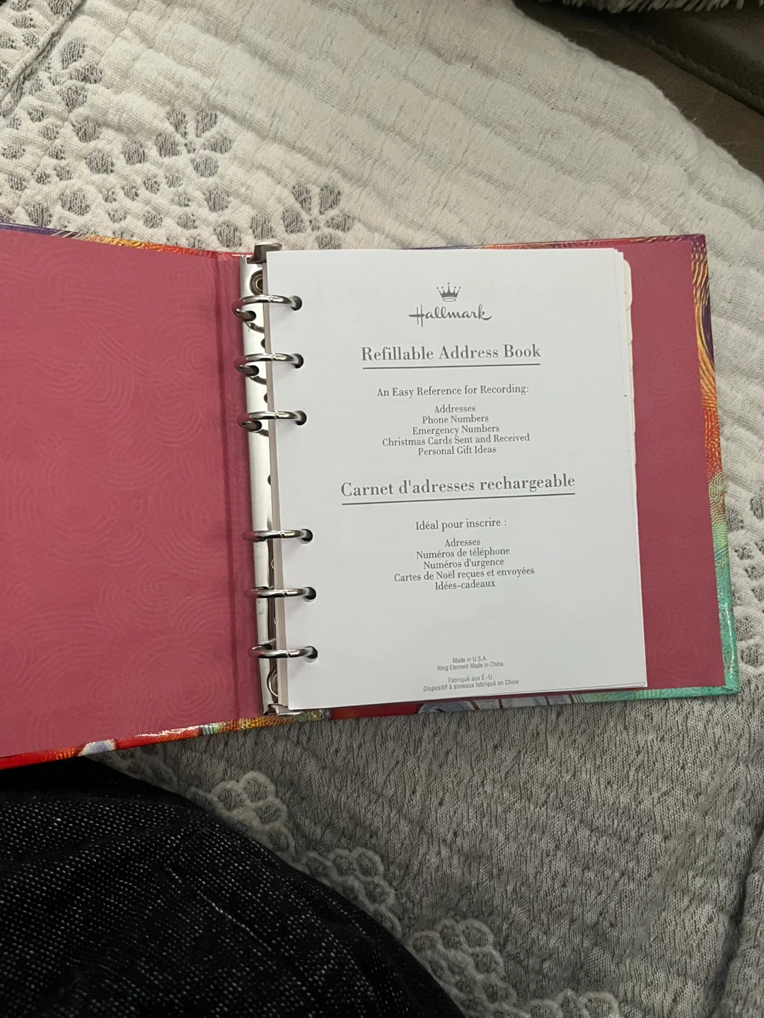 🆕Hallmark Mickey Mouse Refillable Address Book - photo 4