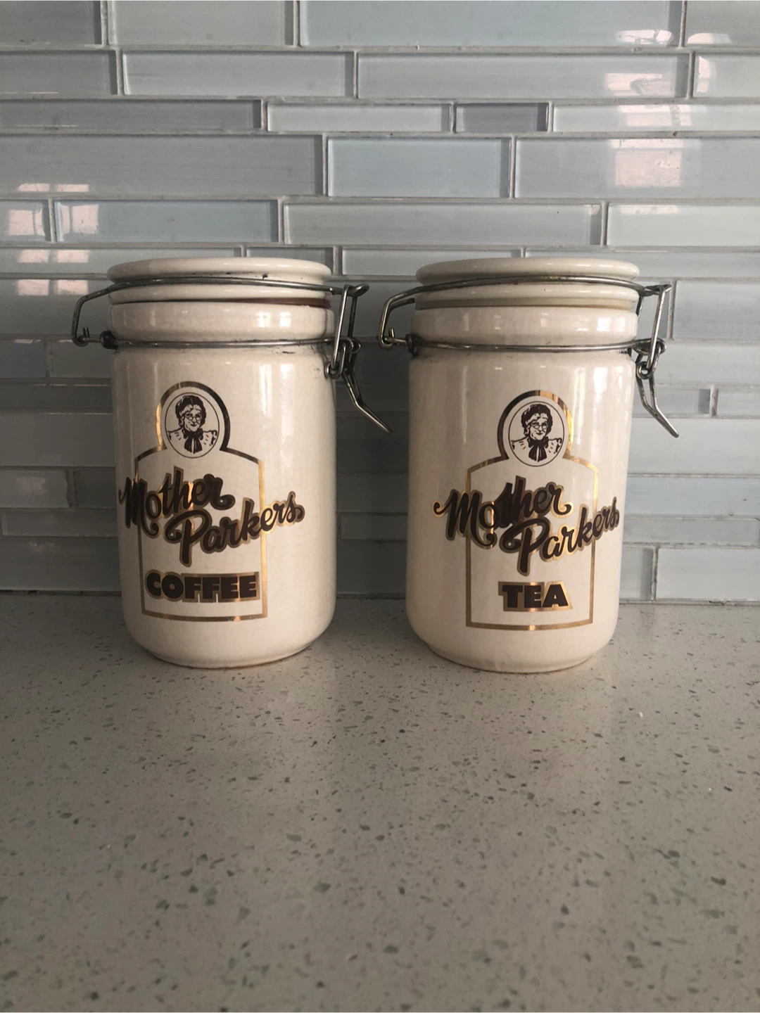 Mother Parker's Coffee and Tea Canisters
