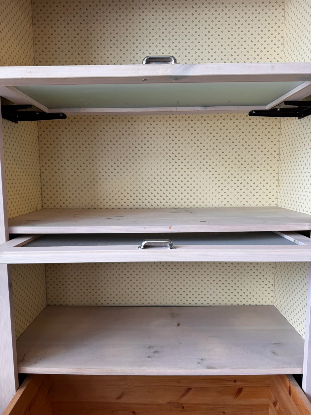 IKEA White Wood Storage Cabinet with Drawers and Shelves - photo 4