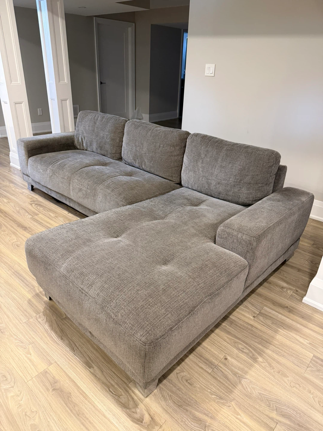 Grey Sectional Sofa - photo 2