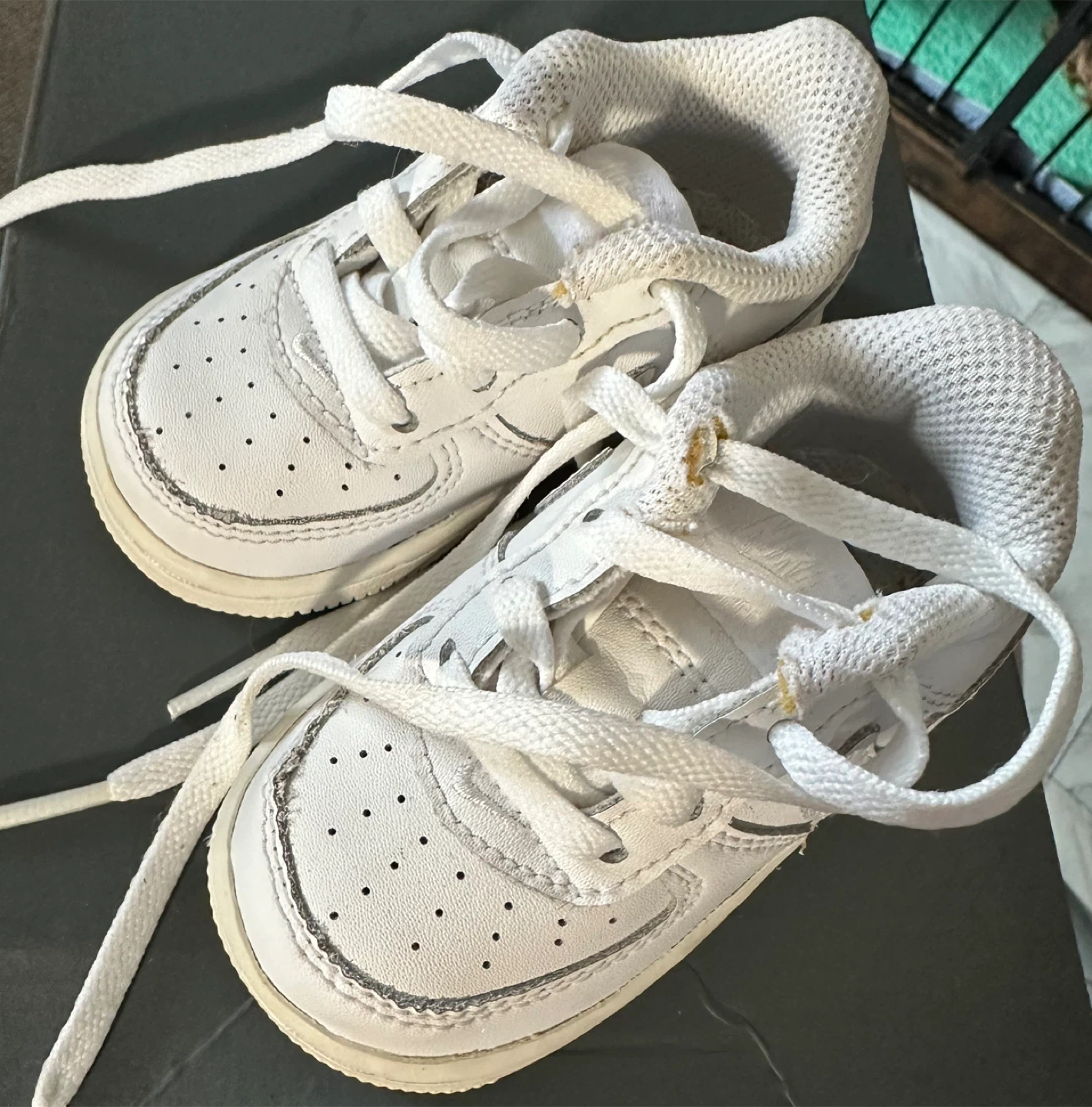 Nike Air Force 1 Crib Shoes Toddler White